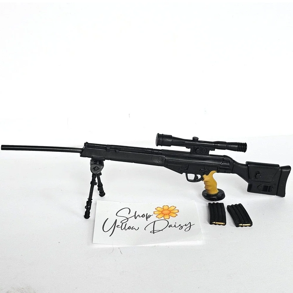 G.I. JOE Ultimate Soldier HK PSG1 Sniper Rifle w/ 2 Clips & Tripod w/Scope‎ 1346